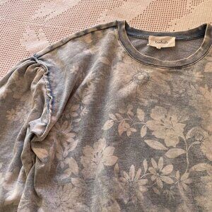 BA&SH Sweatshirt Cotton-Terry Distressed M